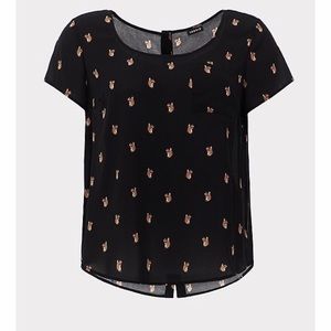 Torrid Squirrel Blouse Size 5